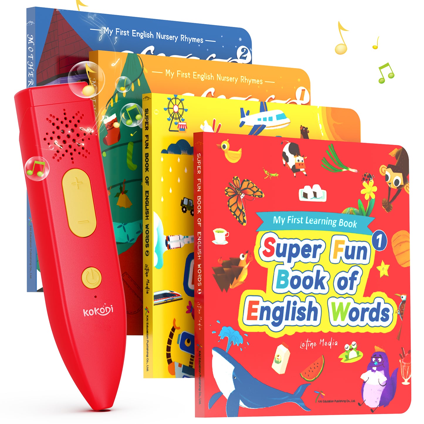 KOKODI Kids' Interactive Learning Books with Reading Pen(Available in USA only)
