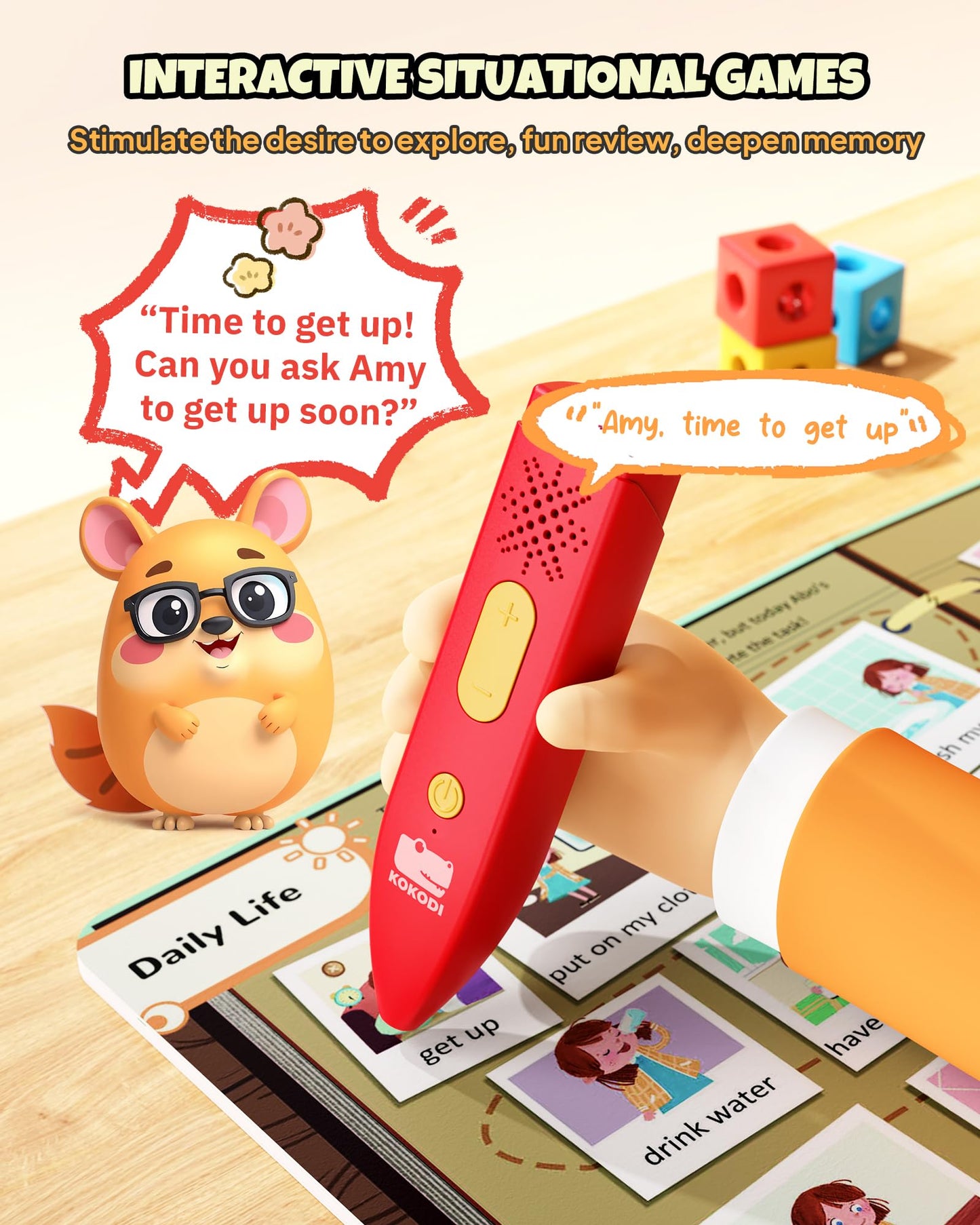 KOKODI Kids' Interactive Learning Books with Reading Pen(Available in USA only)