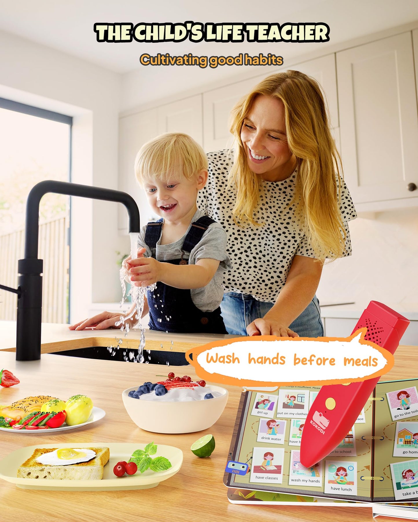 KOKODI Kids' Interactive Learning Books with Reading Pen(Available in USA only)