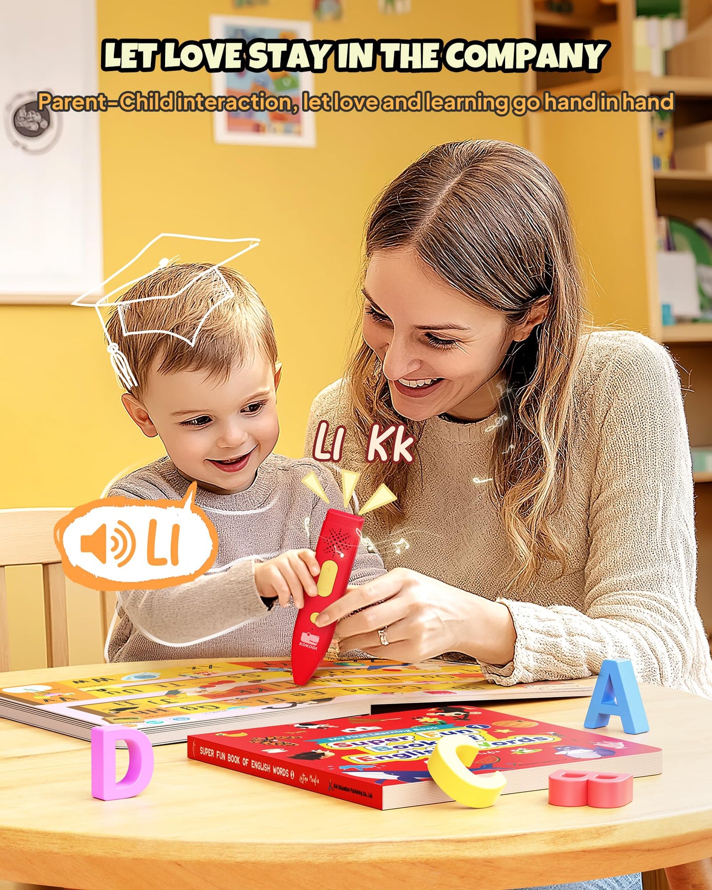 KOKODI Kids' Interactive Learning Books with Reading Pen(Available in USA only)