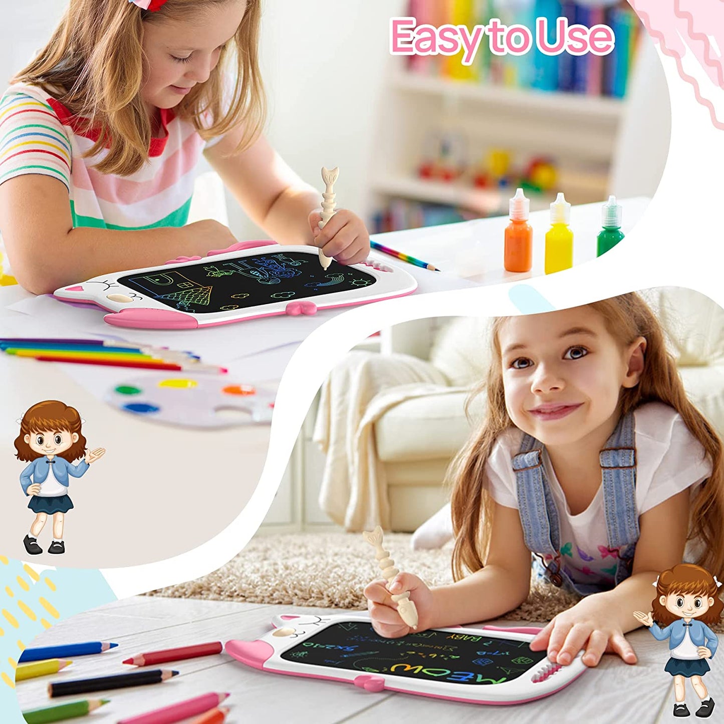 KOKODI LCD Writing Tablet (8.5Inch Cat Version)