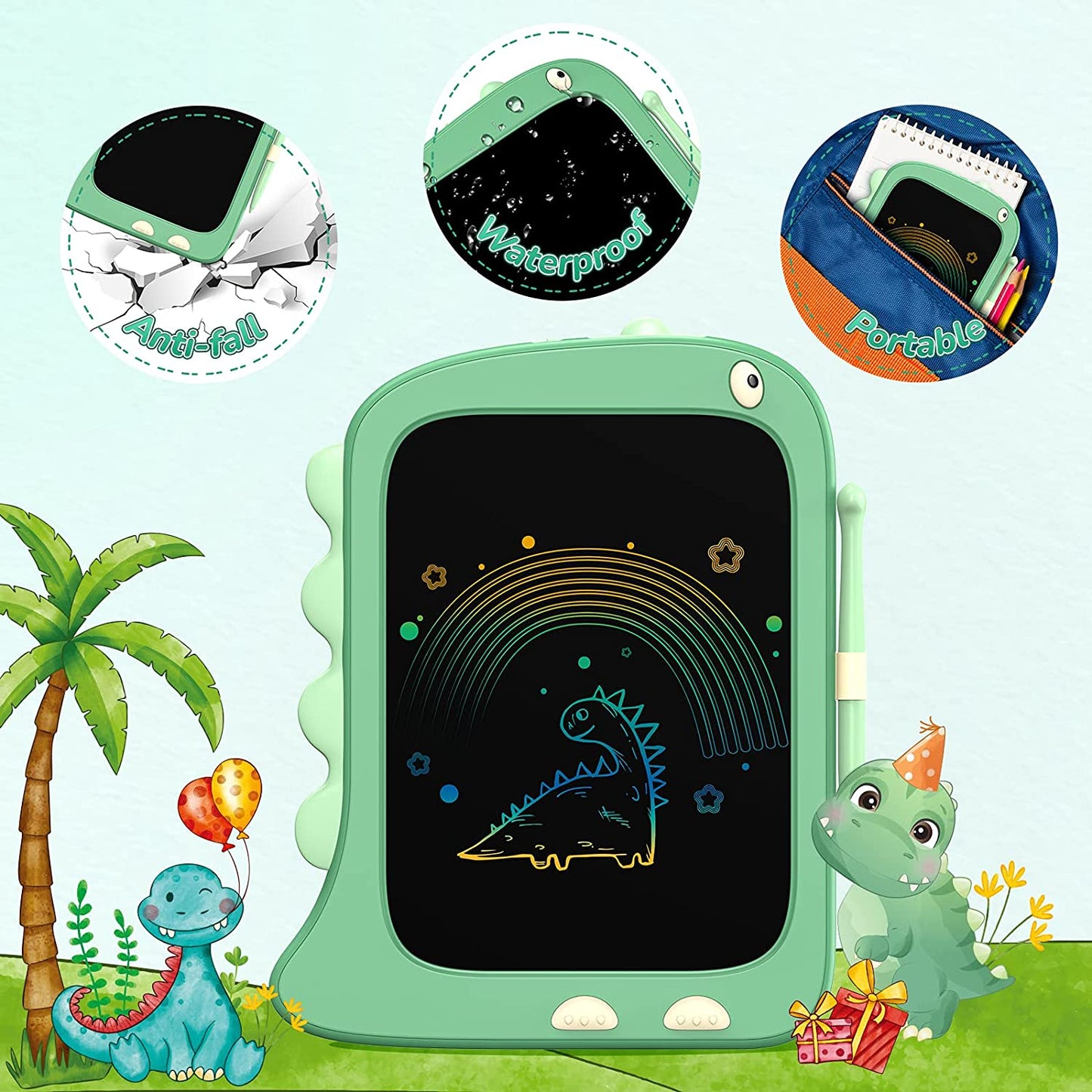 KOKODI LCD Writing Tablet (8.5Inch Dinosaur Version)