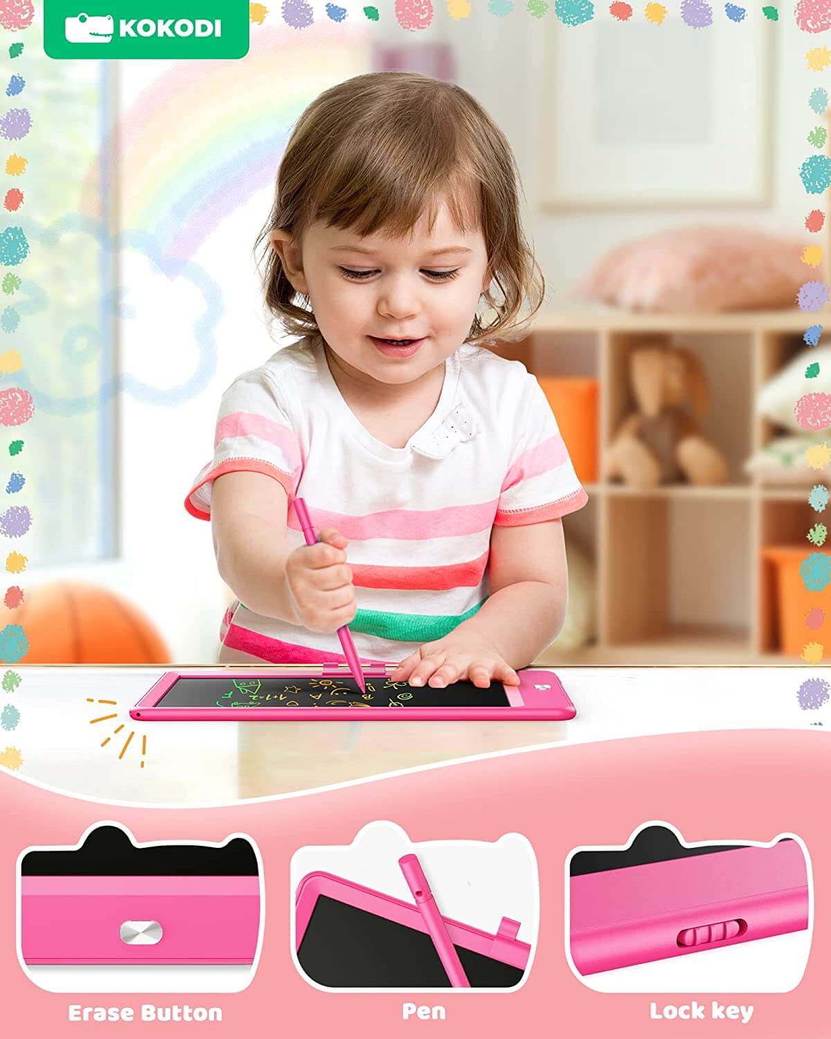 KOKODI LCD Writing Tablet(Square Version)