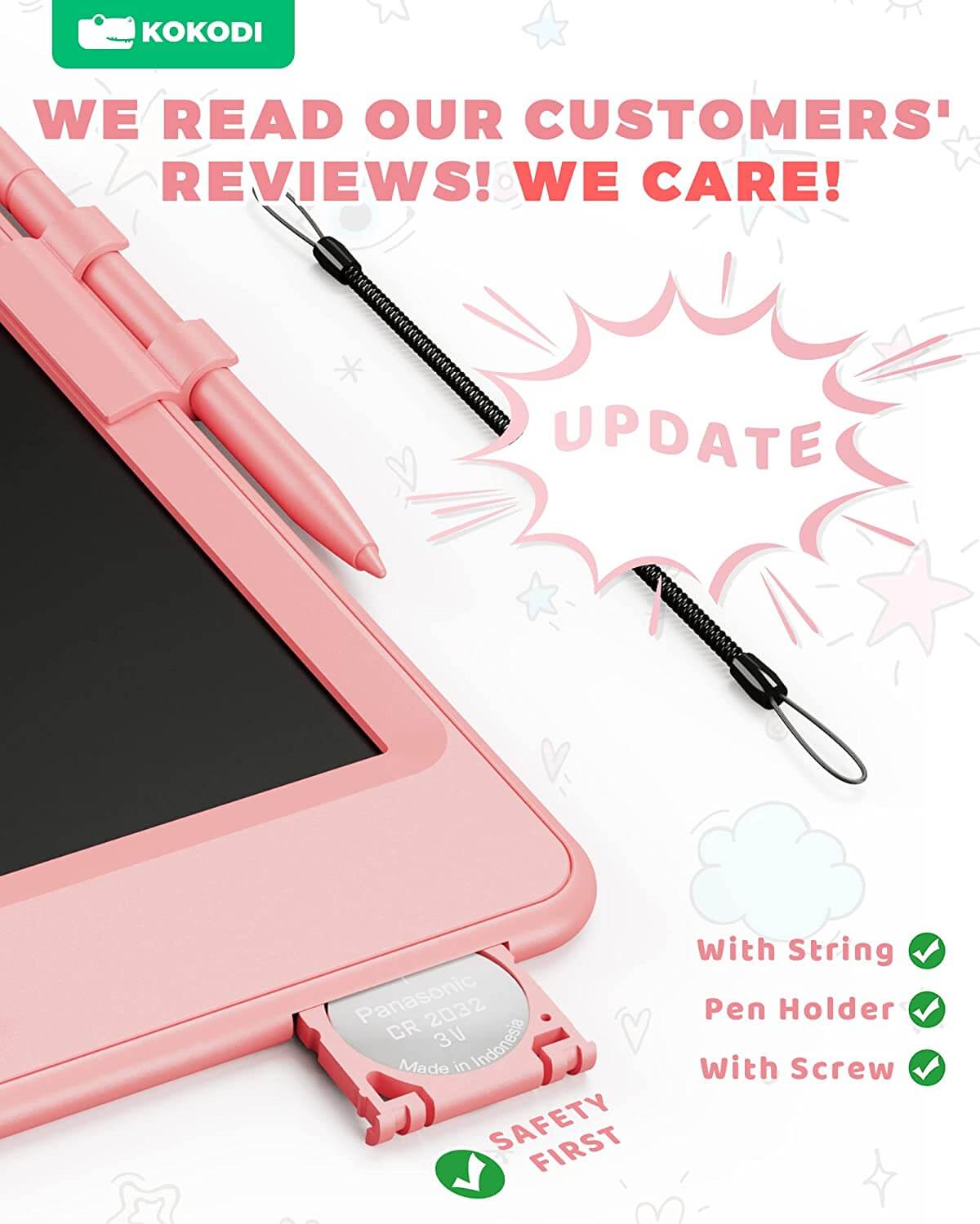 KOKODI LCD Writing Tablet(Square Version)