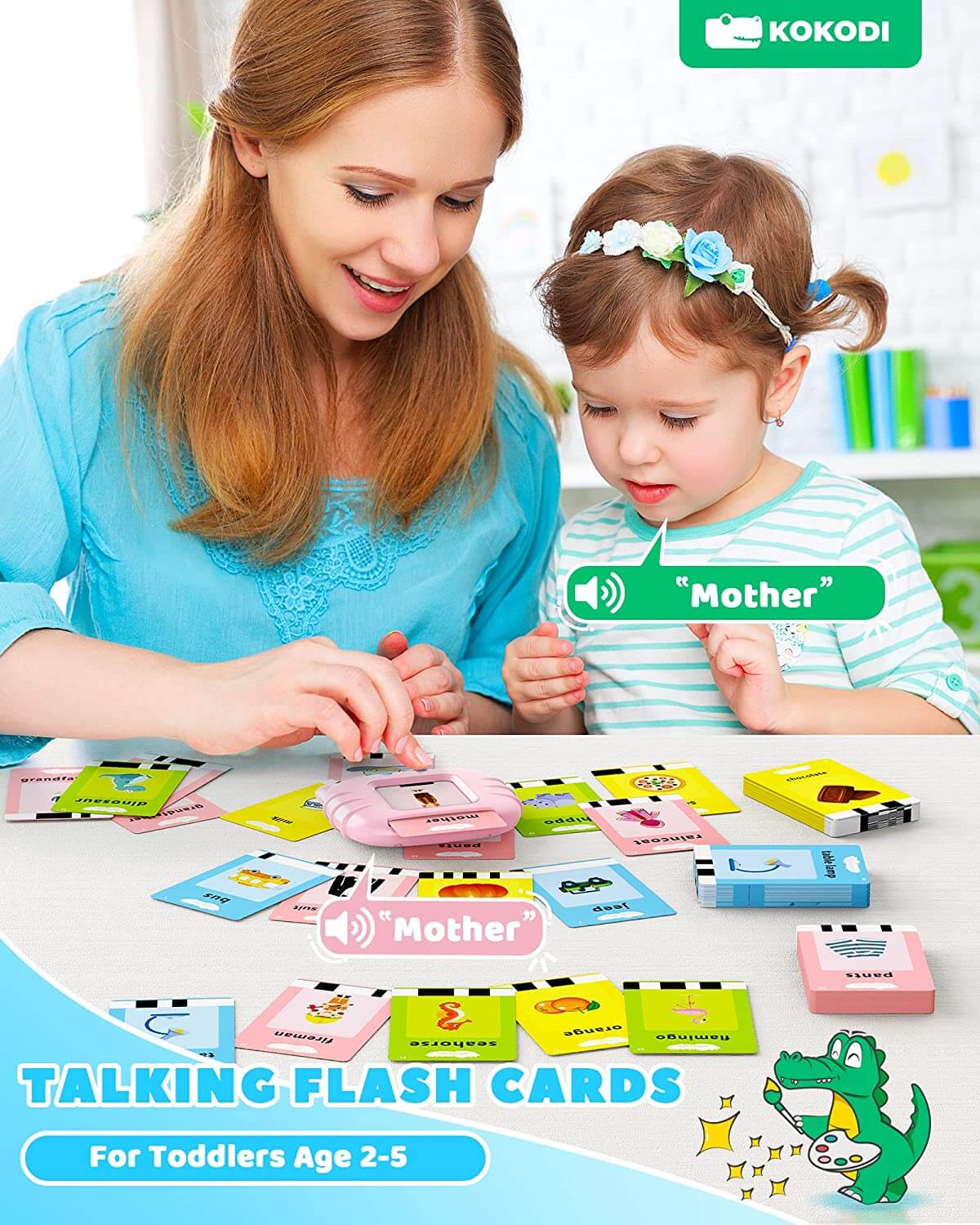 KOKODI Talking Flash Cards Speech Therapy Toy (Cat Version)