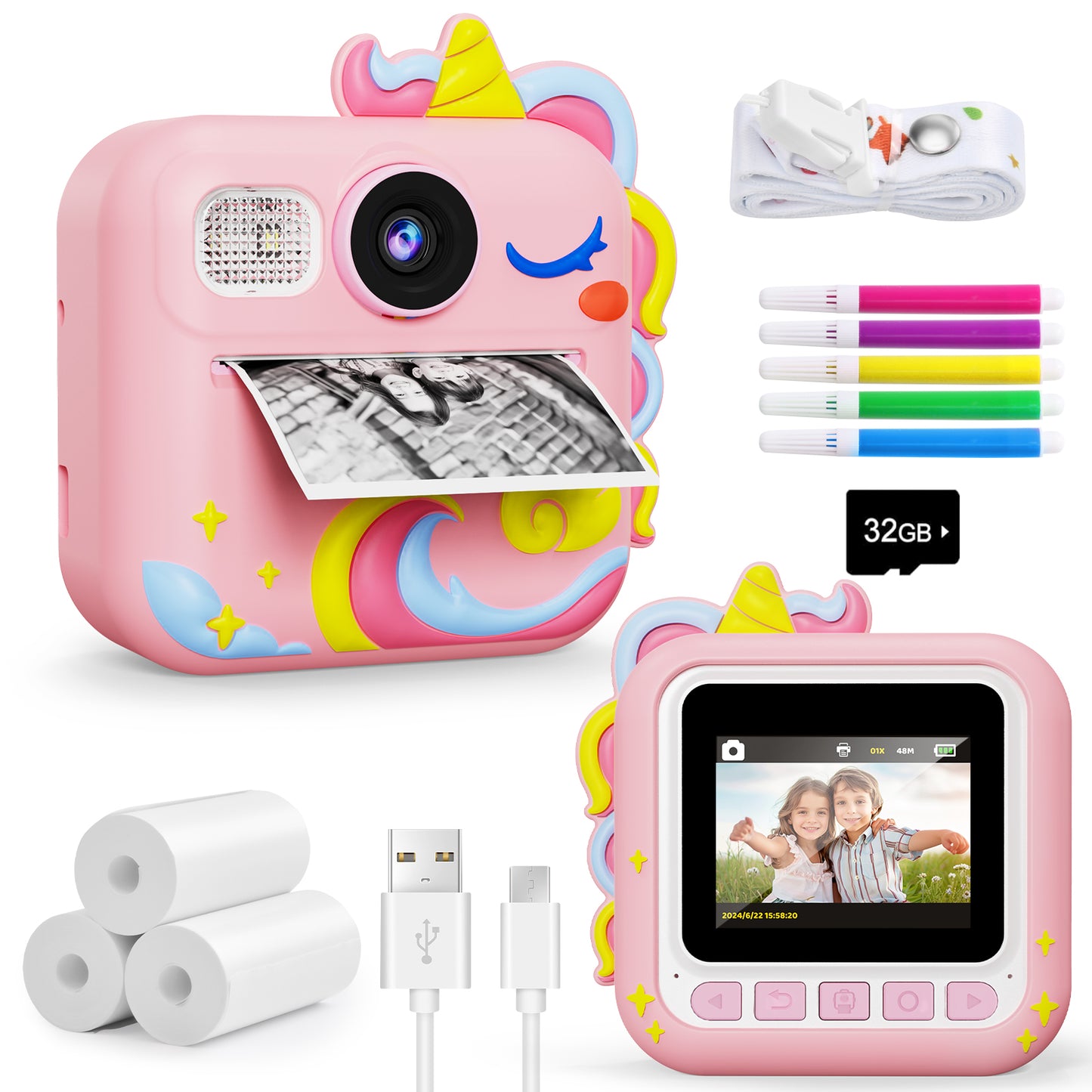 KOKODI Kids Instant Print Camera