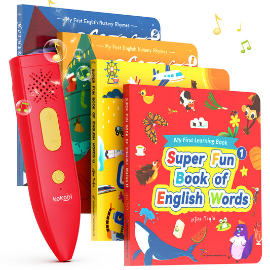 KOKODI Kids' Interactive Learning Books with Reading Pen（Available in USA only）