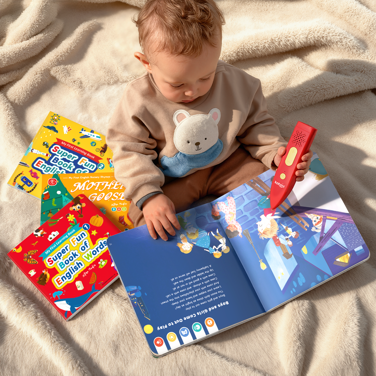 KOKODI Kids' Interactive Learning Books with Reading Pen（Available in USA only）
