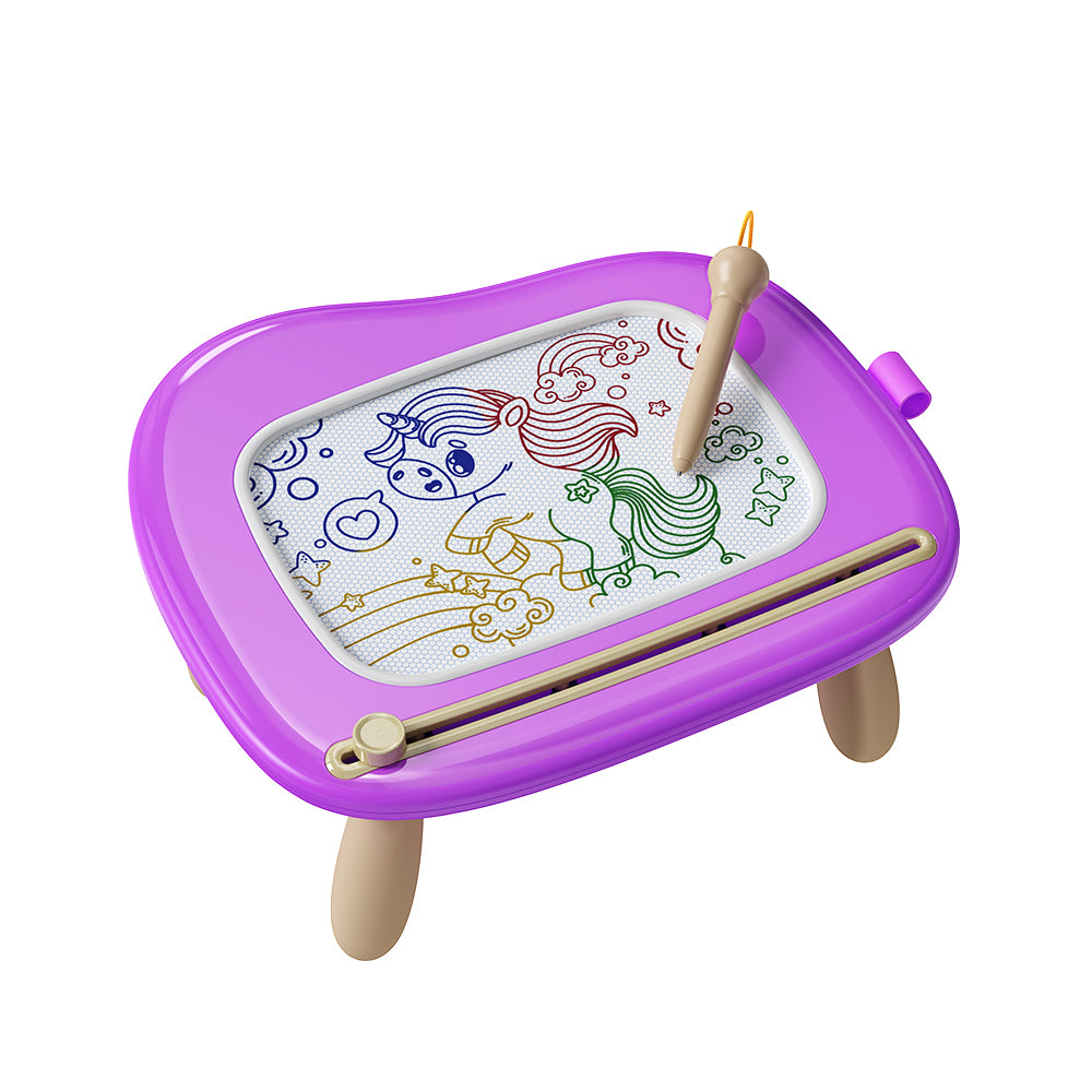 KOKODI Toddler Magnetic Drawing Board with Sturdy Legs - Left Hands Friendly