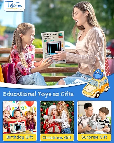 KOKODI 2 Pack LCD Writing Tablet for Kids（Sticker Version）