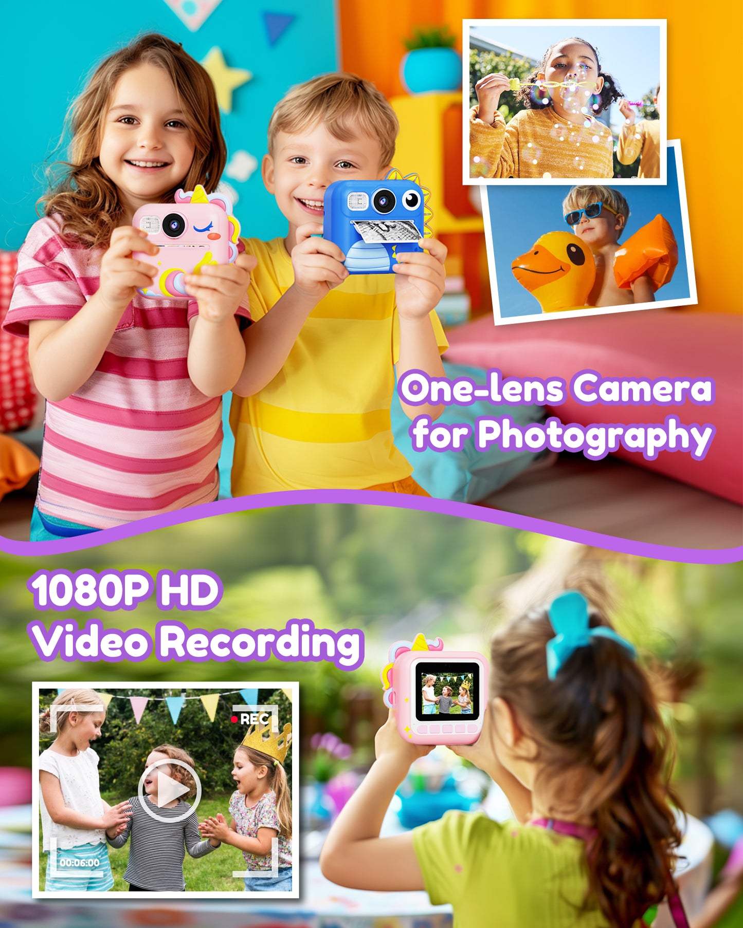 KOKODI Kids Instant Print Camera