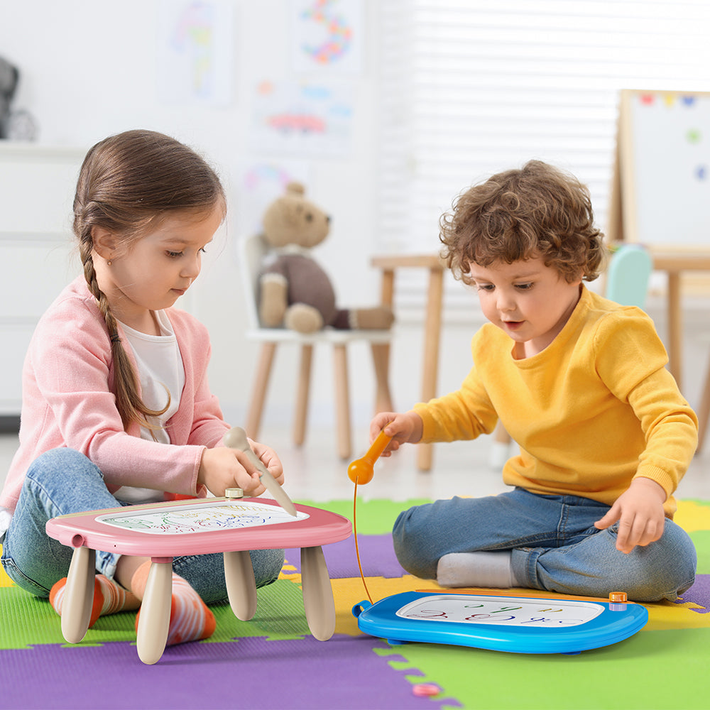 KOKODI Toddler Magnetic Drawing Board with Sturdy Legs - Left Hands Friendly