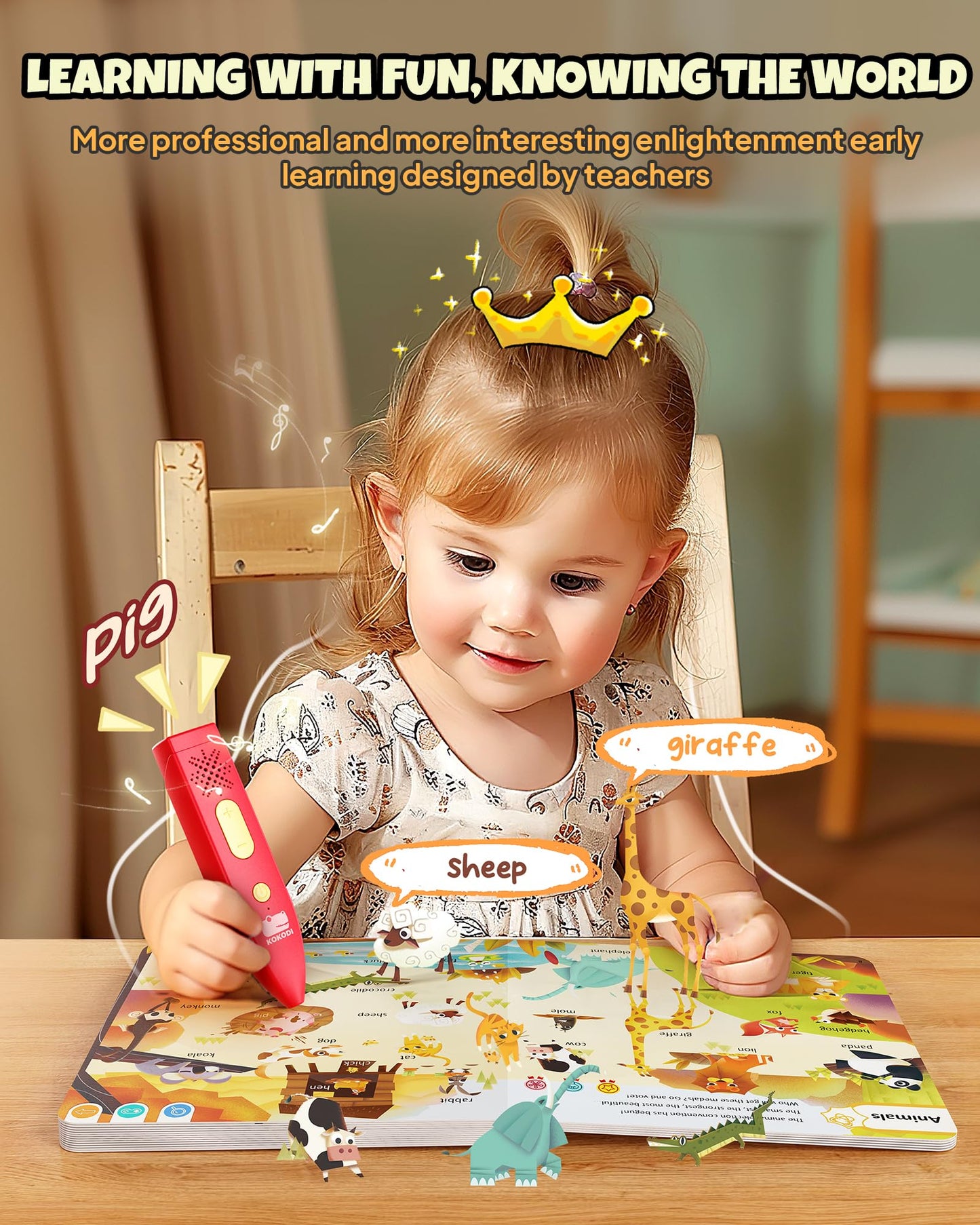 KOKODI Kids' Interactive Learning Books with Reading Pen